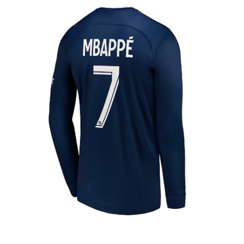 Paris Saint-Germain Kylian Mbappe #7 Hjemmedrakt 2022-23 Langermet Paris Saint-Germain Kylian Mbappe #7 Hjemmedrakt 2022-23 Langermet